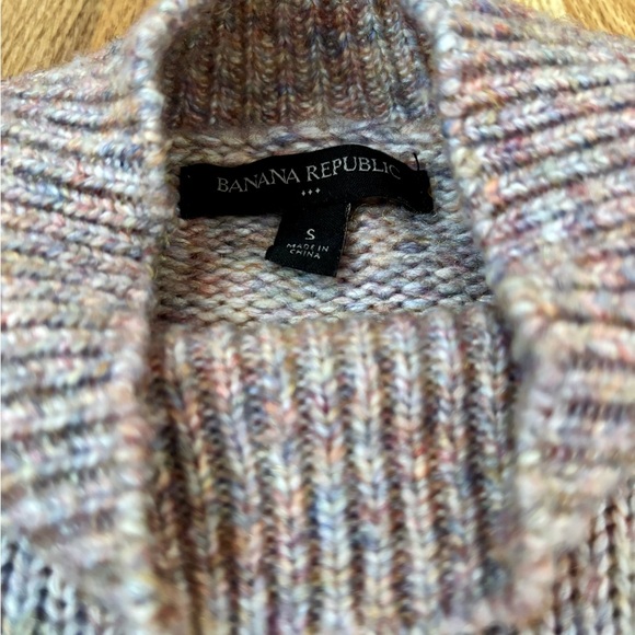 Banana Republic Speckled Knit mockneck Sweater size small. - Picture 3 of 7